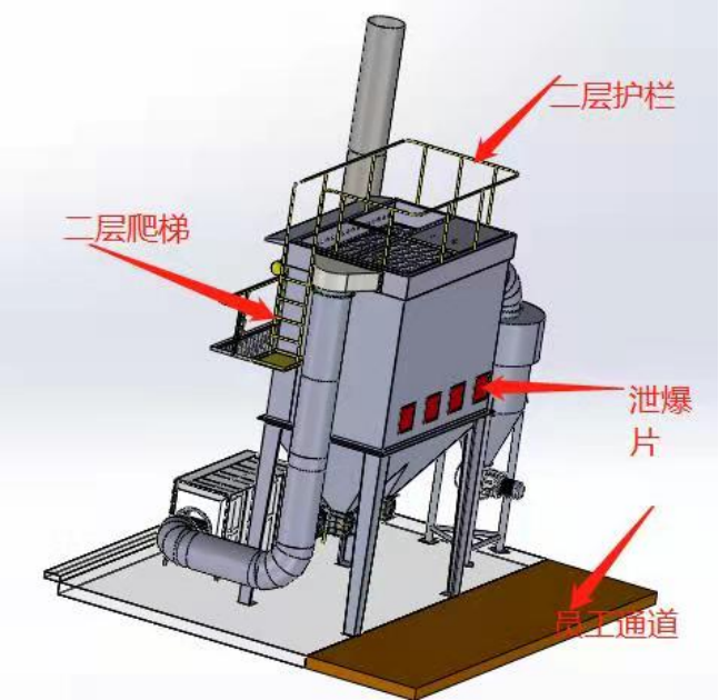 布袋除尘器示意图